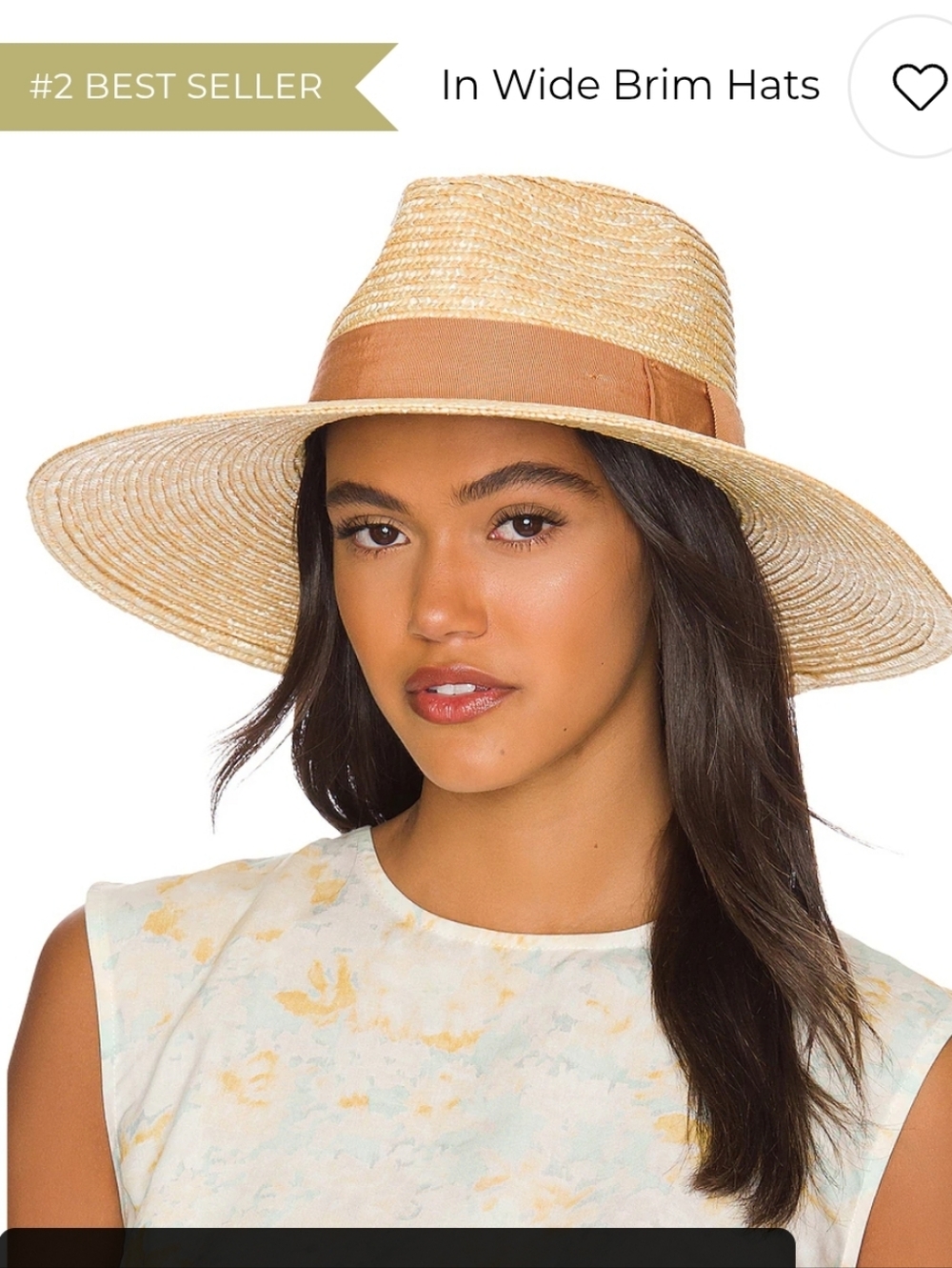 Brixton Joanna Straw Hat Small  Tan Lion Boho